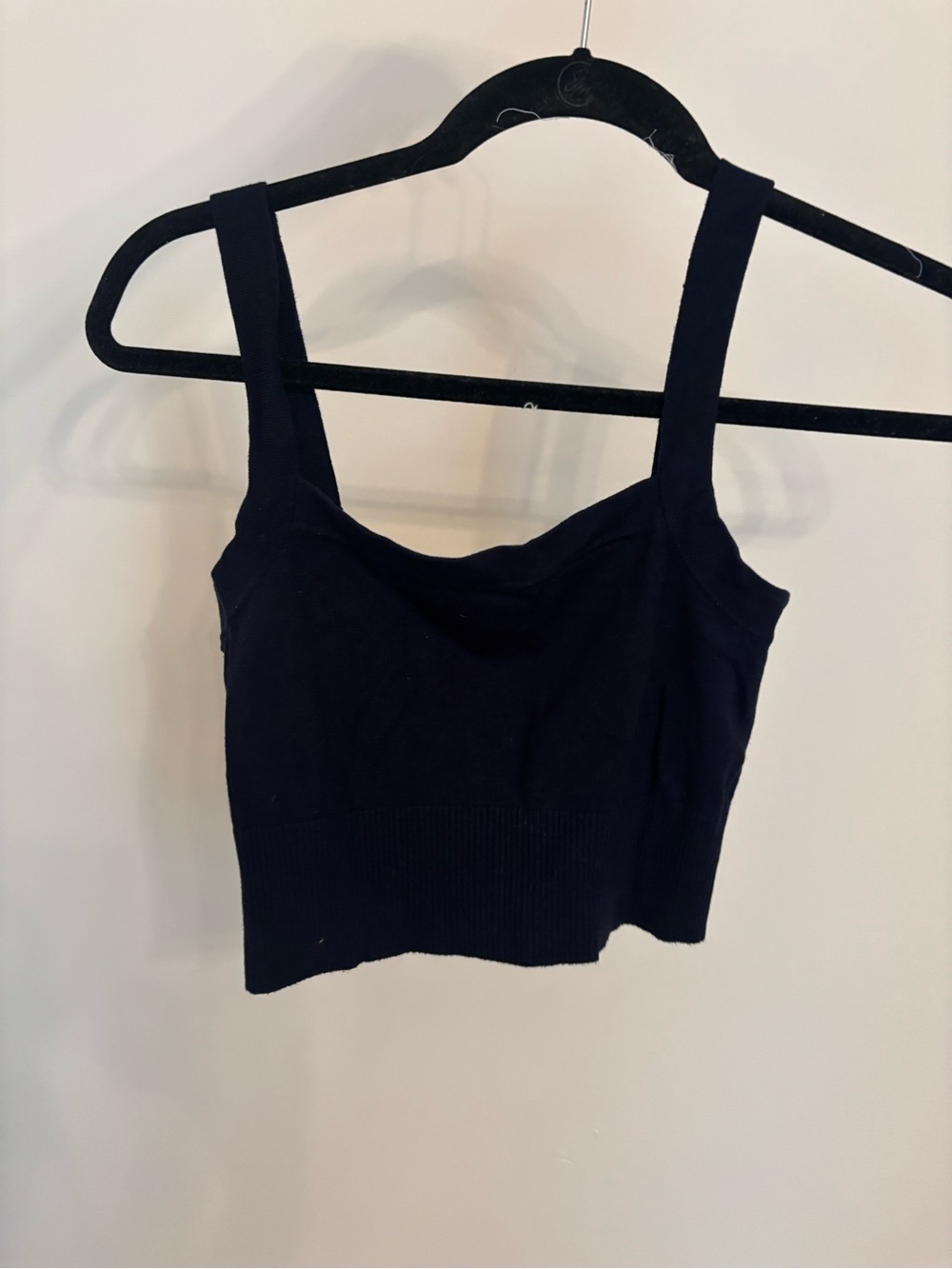 Baby ribbed knit garage top